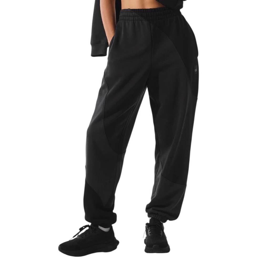 Alo Yoga Make Waves Sweatpant Vintage Black Tonal XS